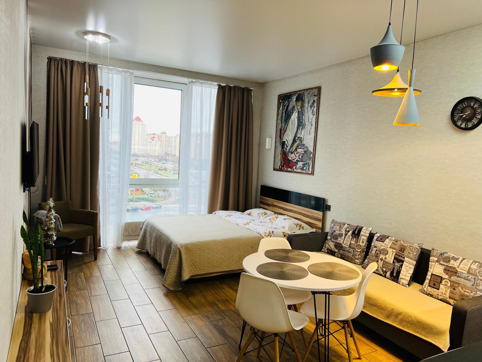 Apartment Smart Plaza Obolon' Kiev Dış mekan fotoğraf